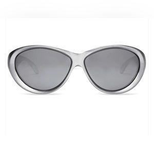 AUTH Balenciaga Round Swift silver shield  Sunglasses BB0158S KARDASHIANS CLOSET
